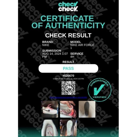 Nike Air Force 1 '07 LV8 GS 'White Atomic Pink' DD7709-100 Youth 7 Women's 8.5 - Picture 12 of 12